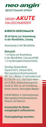 neo-angin 1,5mg/ml Benzydaminhydrochlorid gegen akute Halsschmerzen Spray neo-angin