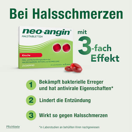 neo-angin Halstabletten Kirsche zuckerfrei neo-angin