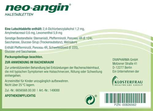 neo-angin Halstabletten neo-angin