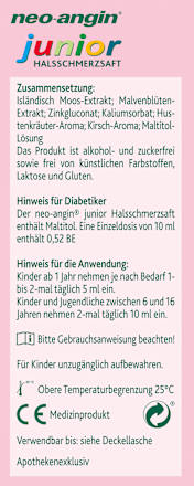 neo-angin junior Halsschmerzsaft neo-angin