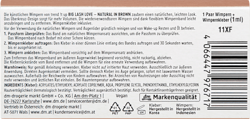 Umjetne trepavice Big Lash Love - Natural brown trend !t up
