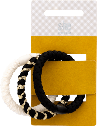 Haargummi-Set geflochten  s-he stylecollection