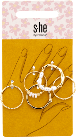 Mehrfachringe gold  s-he stylecollection