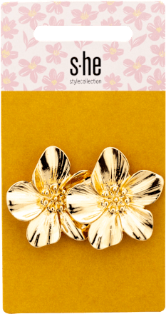 Ohrstecker Blumen gold  s-he stylecollection