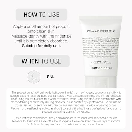 Gesichtscreme Retinal Age Reverse Cream Transparent Lab