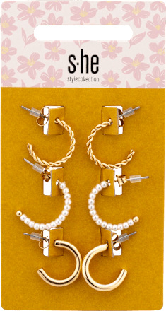 Creolen Ohrring-Set gold  s-he stylecollection