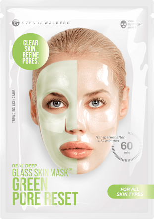 Tuchmaske Glass Skin Grün Pore Reset Svenja Walberg