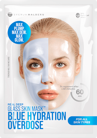 Tuchmaske Glass Skin Mask Blau Hydration Overdose Svenja Walberg