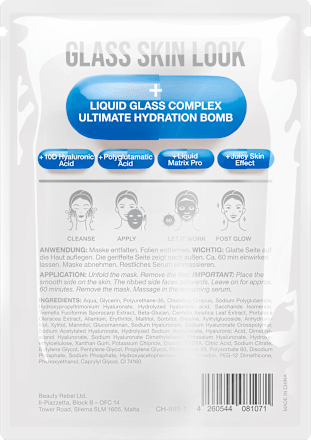 Tuchmaske Glass Skin Mask Blau Hydration Overdose Svenja Walberg