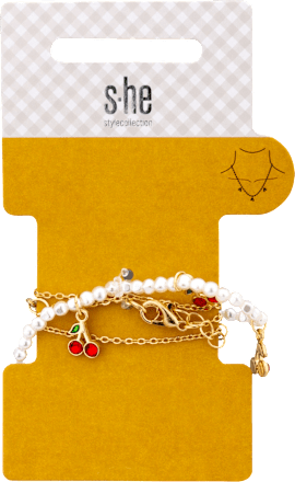 Halskette Perlen mit Kirsche s-he stylecollection