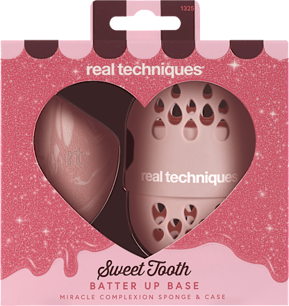 Spužvica za make-up s putnom futrolom - Sweet Tooth Batter up base REAL TECHNIQUES