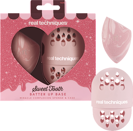 Spužvica za make-up s putnom futrolom - Sweet Tooth Batter up base REAL TECHNIQUES