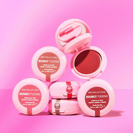 Blush Bouncy Pudding Lip & Cheek Pink Mood REVOLUTION