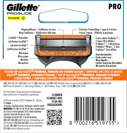 Rasierklingen Fusion5 ProGlide Power Gillette