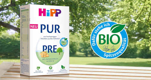 Anfangsmilch Pre PUR von Geburt an HiPP