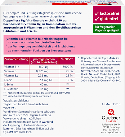 Vitamin B12 Vita-Energie Ampullen 30 St  Doppelherz
