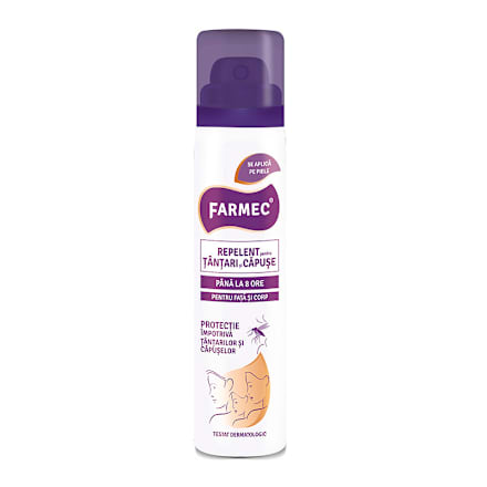 Spray împotriva țânțarilor și căpușelor farmec