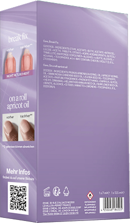 Nagelpflege Set Break Fix Nagelfixierer & On a roll Apricot Cuticle Oil essie