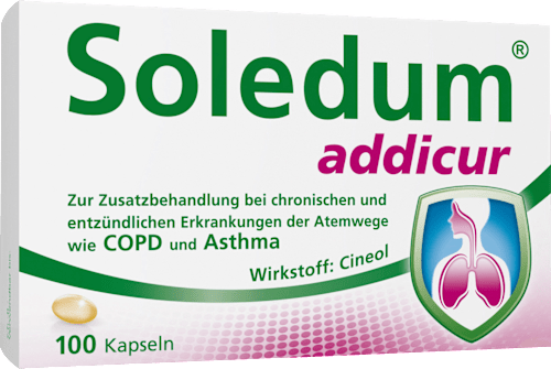 Soledum addicur 200 mg Cineol magensaftresistente Weichkapseln Soledum