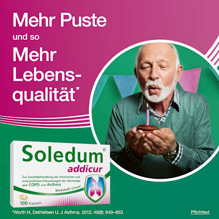 Soledum addicur 200 mg Cineol magensaftresistente Weichkapseln Soledum