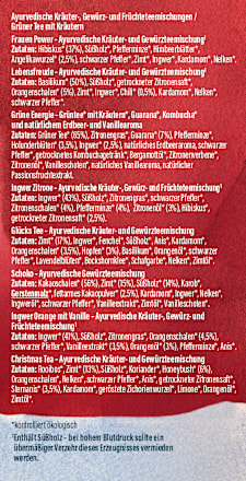 Adventskalender 2026, 24 ayurvedische Tee's YOGI TEA