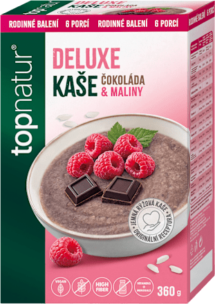 Deluxe kaše čokoláda & maliny Topnatur