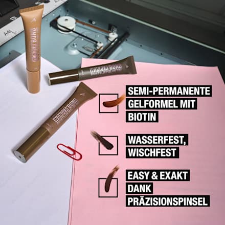Peel-Off Augenbrauenfarbe Wonder ´Bond Brow Filler Peel-Off Tint 001 Medium MANHATTAN Cosmetics