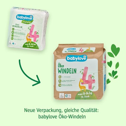Windeln Öko Gr. 8 (18+ kg) babylove