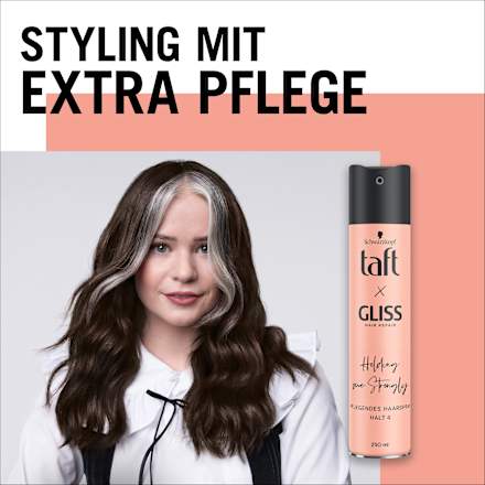 Haarspray taft x Gliss Holding me Strongly Schwarzkopf taft