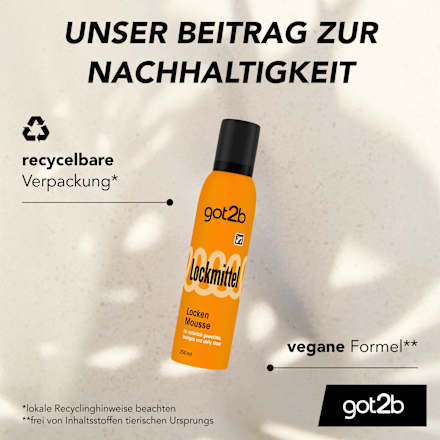 Schaumfestiger Locken Mousse Lockmittel got2b