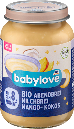 Abendbrei Milchbrei Mango, Kokos ab dem 8. Monat babylove