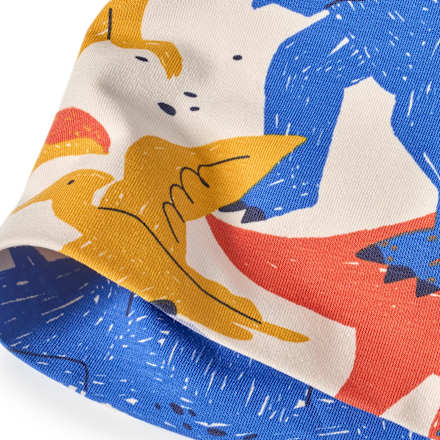 Mütze Pro Climate mit Dino-Muster, bunt, Gr. 52/53 ALANA