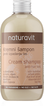 Kremni šampon proti izpadanju las Naturavit