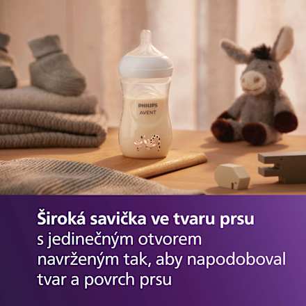 kojenecká lahev Natural Response 1m+, žirafa, 260ml PHILIPS AVENT