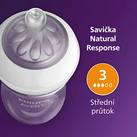 kojenecká lahev Natural Response 1m+, žirafa, 260ml PHILIPS AVENT