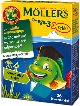 Suplement diety Rybki owocowe Omega-3  MÖLLER'S