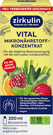 Vital Nährstoffkonzentrat Zirkulin
