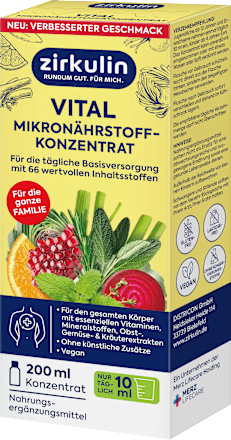 Vital Nährstoffkonzentrat Zirkulin