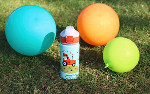 Trinkflasche Kinder Aluminium, mit Traktor 400 ml SIGG