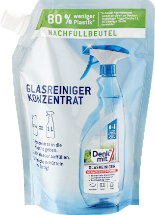 Glasreiniger Konzentrat Nachfüllpack Denkmit