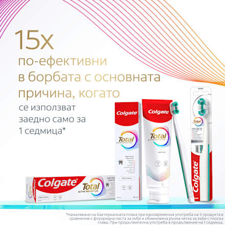 Четка за зъби Foaming Clean Medium Colgate
