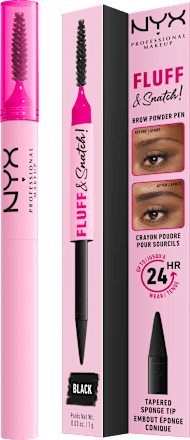 Молив за вежди Fluff & Snatch, Nr. 08 Black NYX PROFESSIONAL MAKEUP