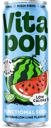 Prebiotická sóda vodný melón a limetka  Vitapop