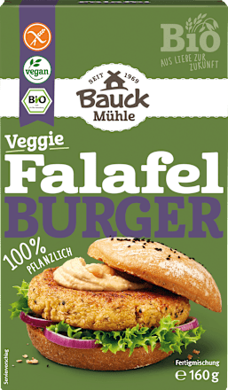 Fertigmischung, Veggie Falafel Burger, glutenfrei Bauck Mühle
