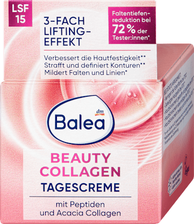 Denný pleťový krém Beauty Collagen s OF 15 Balea