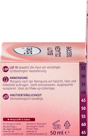 Denný pleťový krém Beauty Collagen s OF 15 Balea