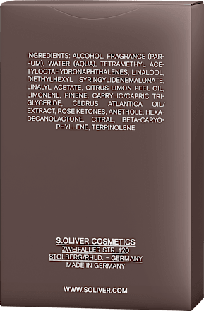 Eau de Toilette The Absolute Scent Amber s.Oliver