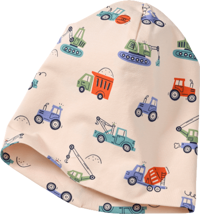 Mütze Pro Climate mit Baustellen-Muster, beige, Gr. 50/51 ALANA