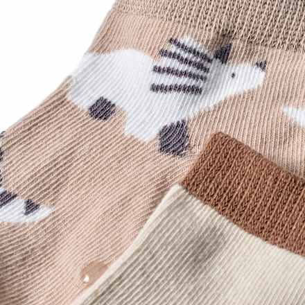 ABS Sneaker Socken mit Dino-Muster, braun, Gr. 19/22 ALANA