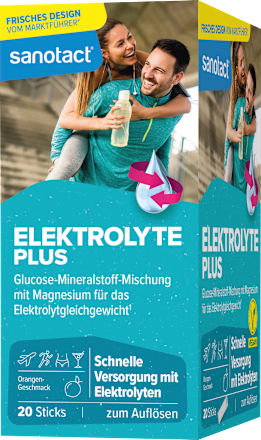 Elektrolyte Plus Sticks 20 St sanotact